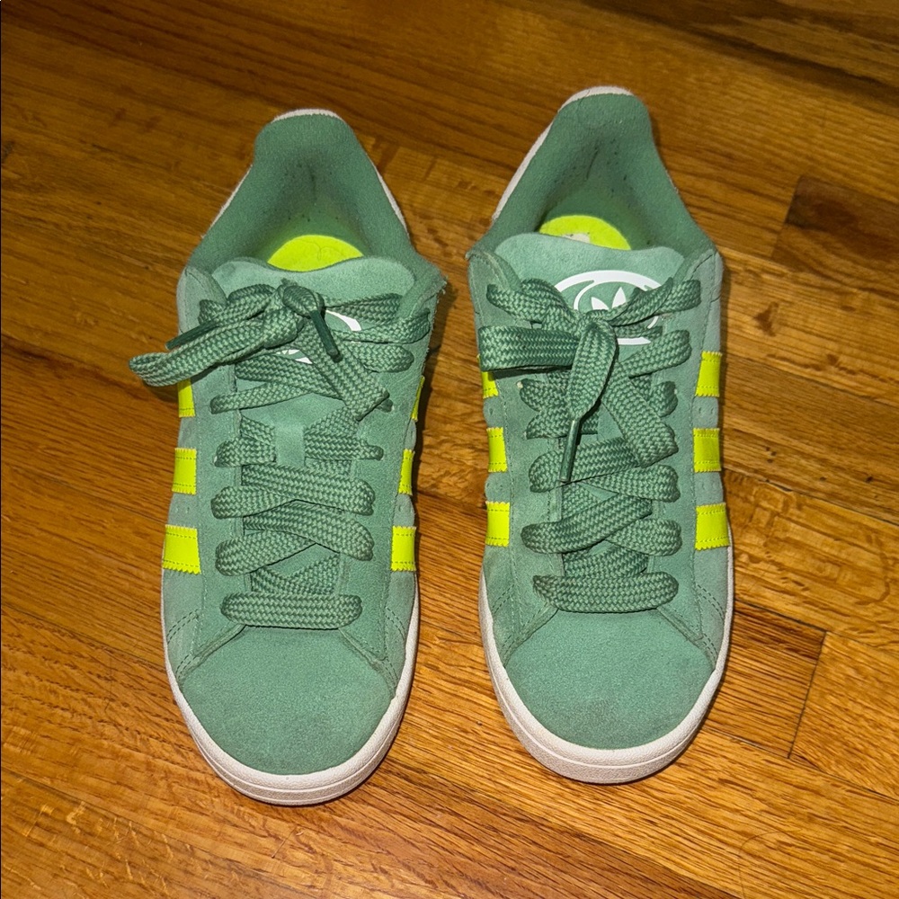 adidas Kids Sneakers Green and Yellow